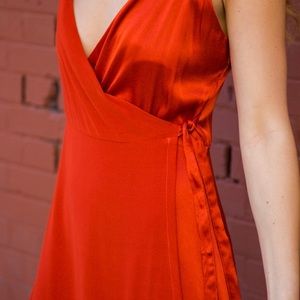 Lacausa Las Palmas Dress In Blood orange
